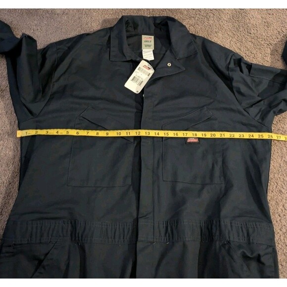 Dickies Temp Control Flex Performance Long Sleeve Navy Coveralls Men's 2XLT - Picture 4 of 7